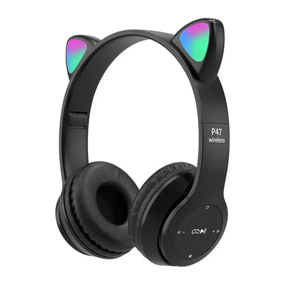 Auriculares de gato Black