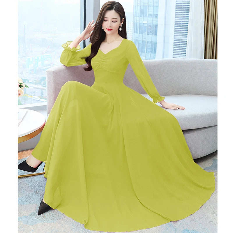 Chiffon Dress Light Green