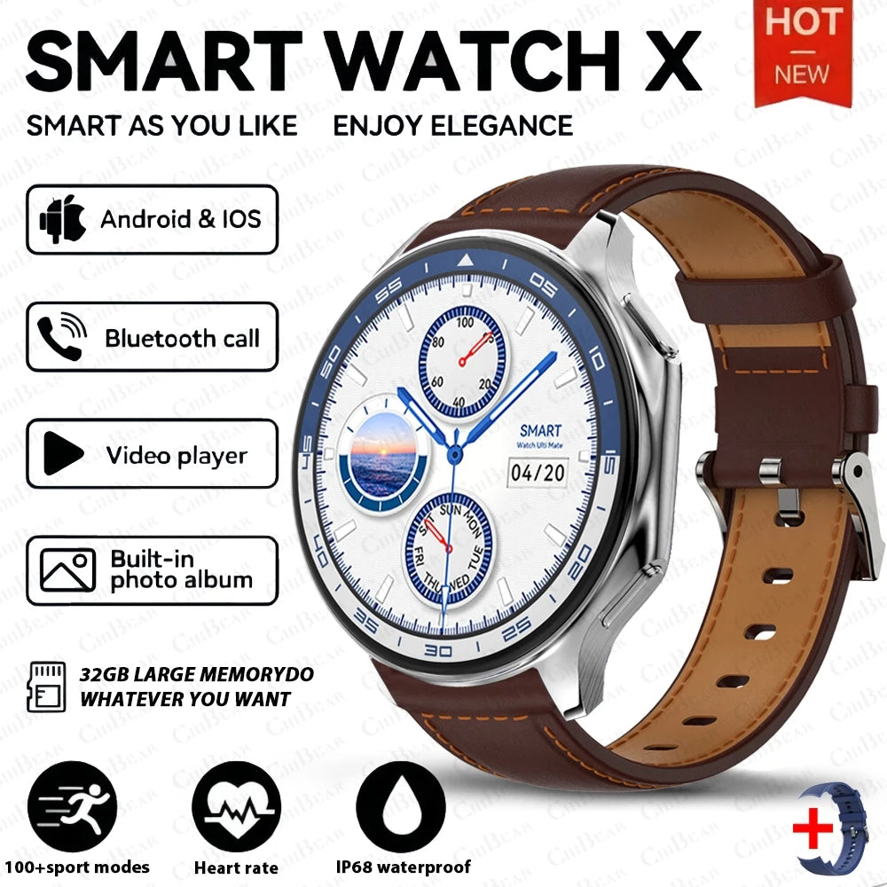 Reloj Inteligente Brown Leather