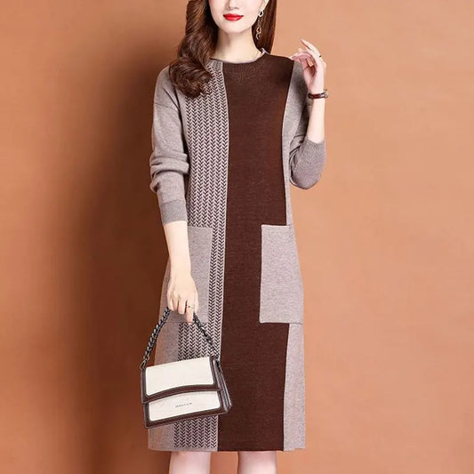 Knitted Dress Khaki