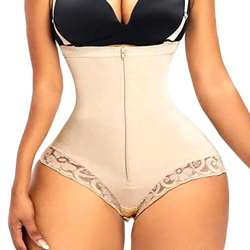 Fajas Colombiana Apricot with Briefs