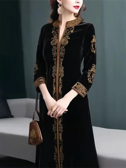 Velvet Dress Black