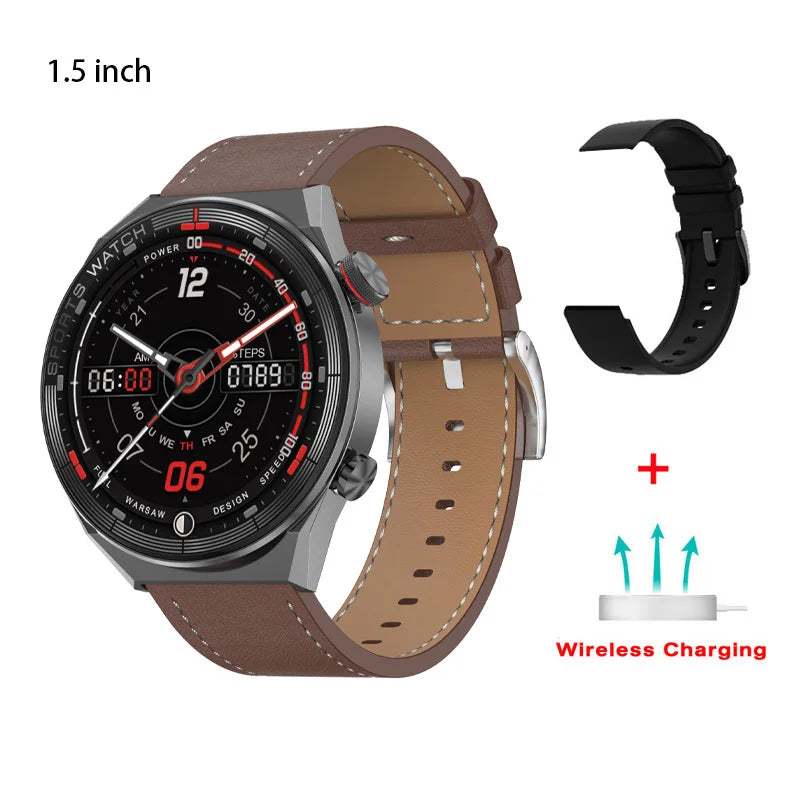 Reloj DT3 Smartwatch Black Brown Leather