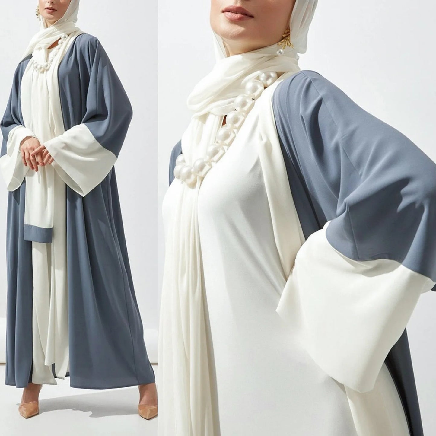 Abaya Cardigan Lake Blue