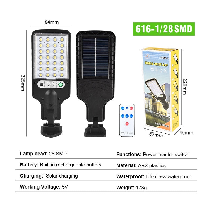 Wall LED Lamp with 3 Lighting Mode Solar Powered Lights
