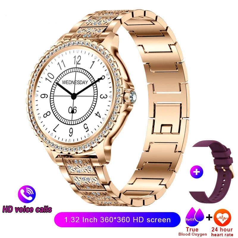 Smartwatch Golden Steel Belt