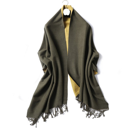 Winter Cashmere Scarf Women Thick Warm Shawls Wraps Lady