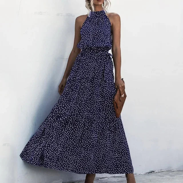 Vestido largo Dark Blue White