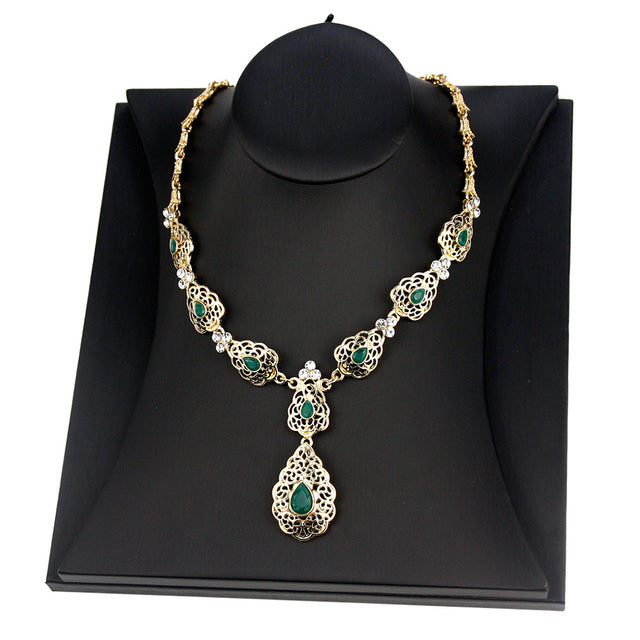 Fashion Crystal Pendant Necklace Wedding Jewelry
