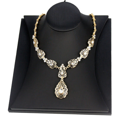 Fashion Crystal Pendant Necklace Wedding Jewelry