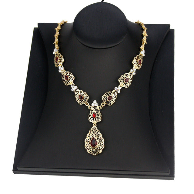 Fashion Crystal Pendant Necklace Wedding Jewelry