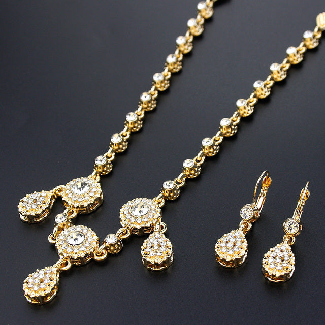 Hair Chain Necklace Dual Purpose Earring Set