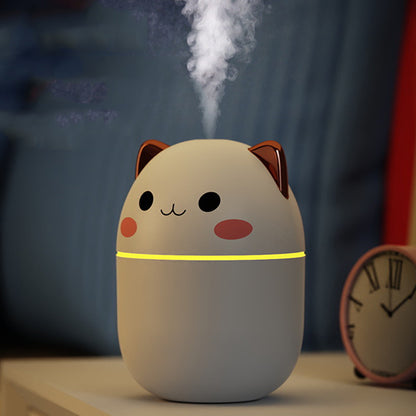 200ml Air Humidifier Cute Kawaiil Aroma Diffuser With Night Light Cool