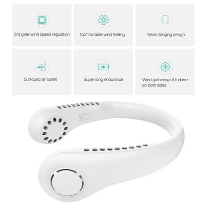 2022 Xiaomi New Mini Neck Fan Portable Bladeless Hanging Neck 3000mah