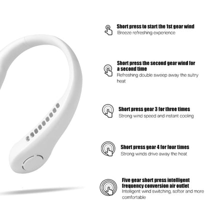 2022 Xiaomi New Mini Neck Fan Portable Bladeless Hanging Neck 3000mah