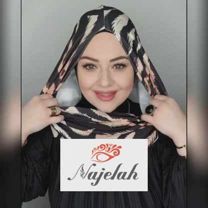 Islamic Hijab Cap For Women Silk Scarf Women