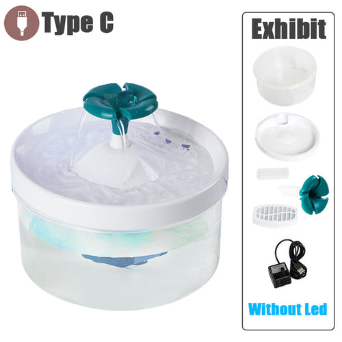 2l Intelligent Cat Water Fountain With Faucet Dog Water Dispenser