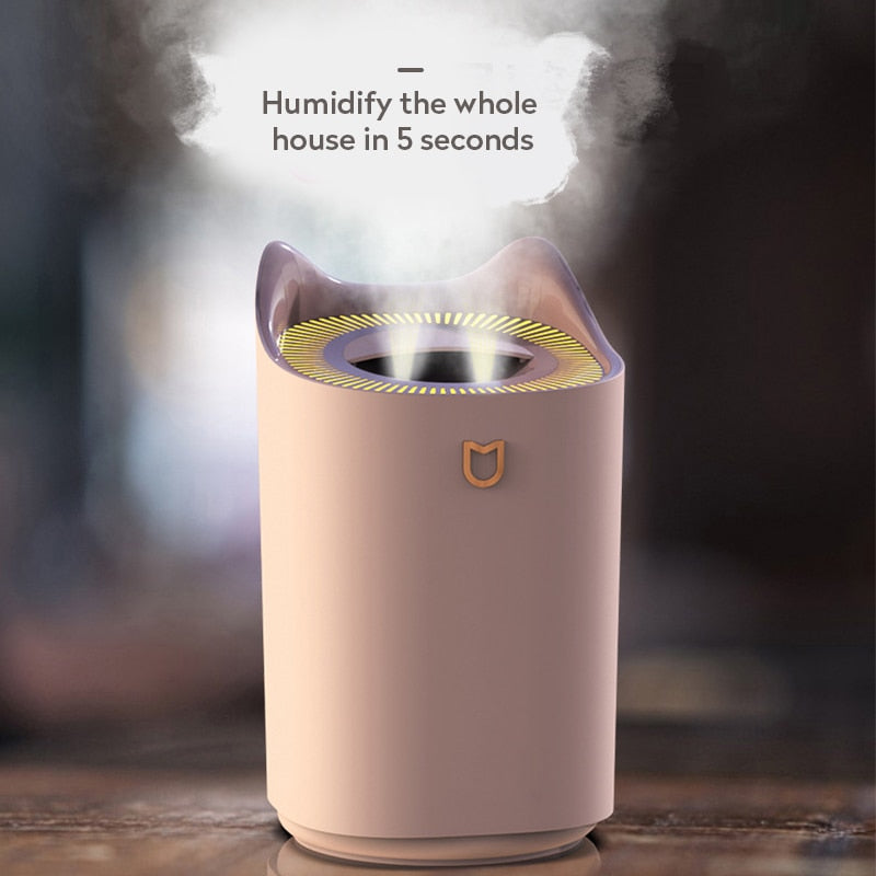 3L Air Humidifier Essential Oil Aroma Diffuser Double Nozzle With