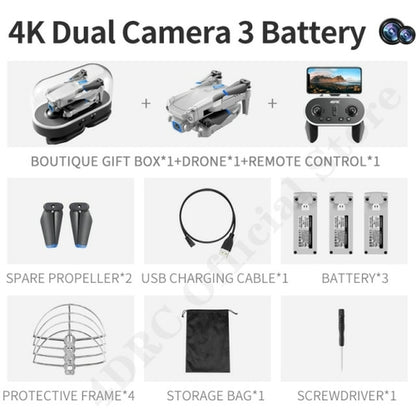 4DRC New Drone 4k Profesional HD Dual Camera fpv Drone Height Keep