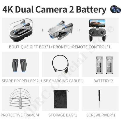 4DRC New Drone 4k Profesional HD Dual Camera fpv Drone Height Keep