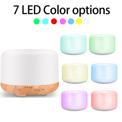 500ML Essential Oil Diffuser  Air Humidifier LED Lamp Aroma Electric