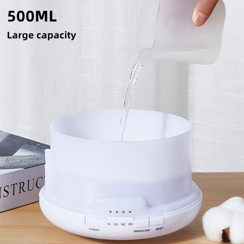 500ML Essential Oil Diffuser  Air Humidifier LED Lamp Aroma Electric
