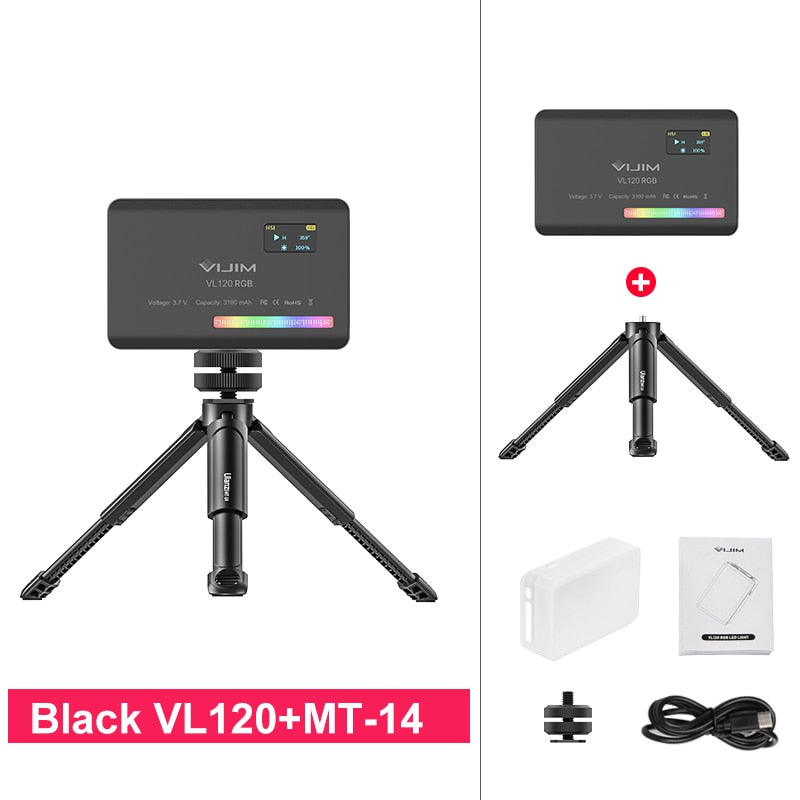 VL120 RGB Compact Video Light with Display Screen