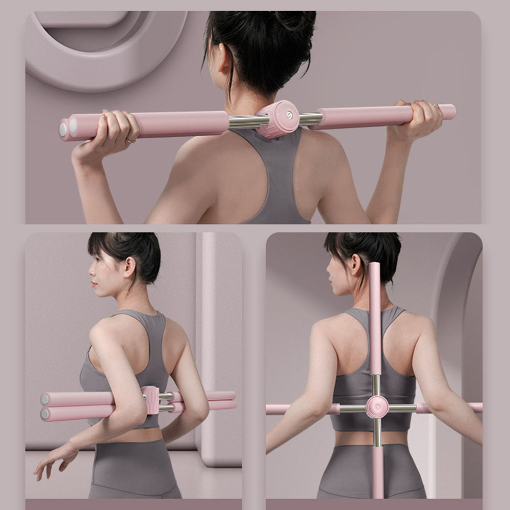 Adjustable Yoga Sticks Stretching Humpback Correction Stick Open