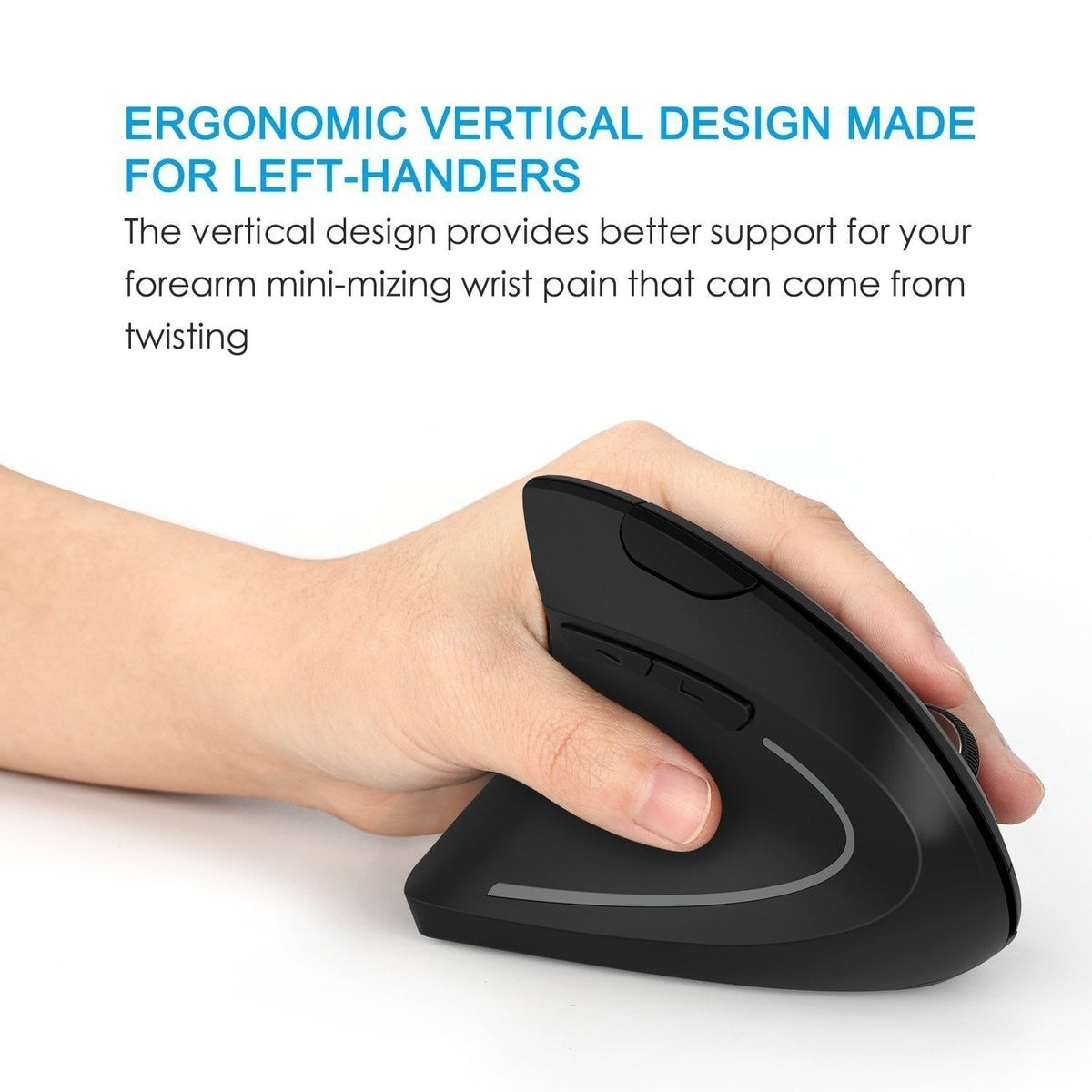 Ergonomic Vertical Mouse Right Left Hand Computer Gaming Mice 6D - Alicetheluxe