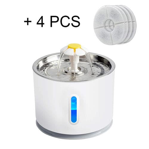 Cat Water Fountain Dog Drink Bowl Active Carbon Filter Automatic Pet