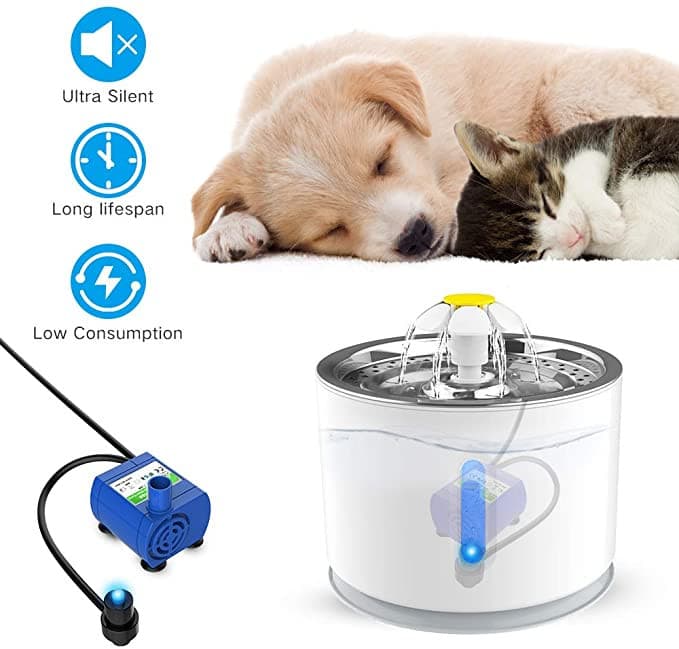 Cat Water Fountain Dog Drink Bowl Active Carbon Filter Automatic Pet