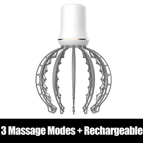 Electric Octopus Claw Scalp Massager Hands Free Therapeutic Head