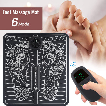 Foot Massager Pad Electric Ems Feet Muscle Stimulator Tens Acupuncture