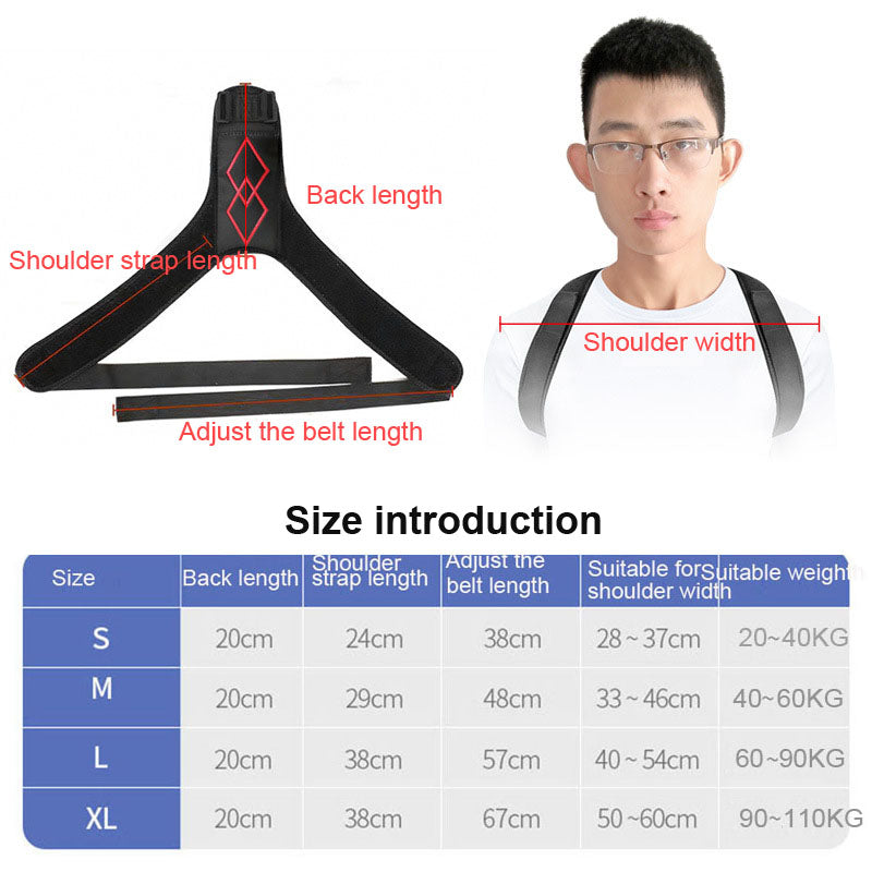 Getinfit Adjustable Back Posture Brace Support Belt Corrector Clavicle