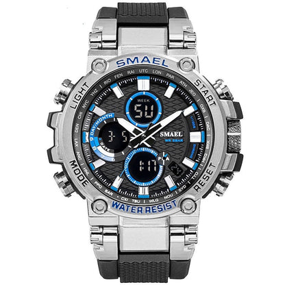 SMAEL 1803 Sport Watch Men Waterproof 5Bar Dual Time - Alicetheluxe