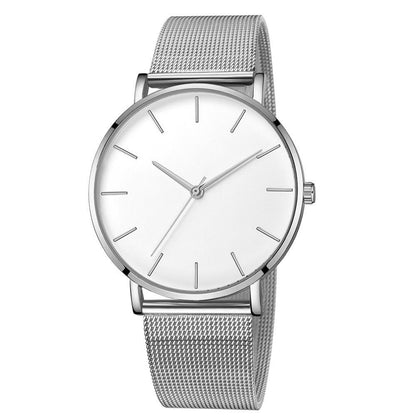 Ultra-thin Rose Gold Watch Minimalist Mesh Women Watch - Alicetheluxe