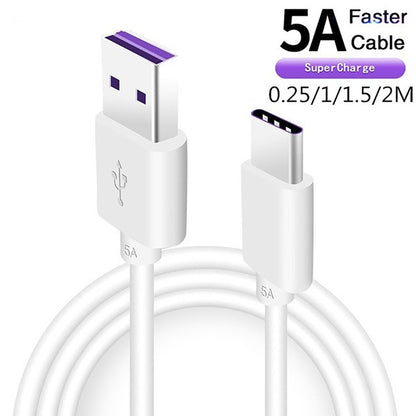 Fast Charge 5A USB Type C Cable