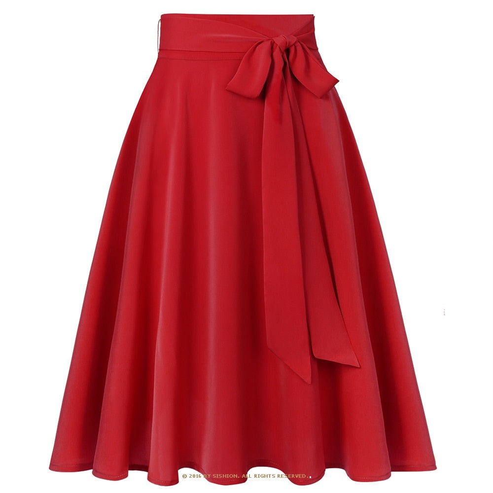 Women Chiffon Skirt Long High Waist