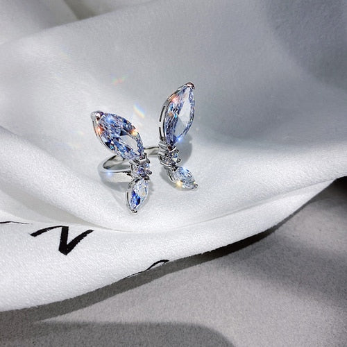 Joyería de moda coreana mariposa brillante