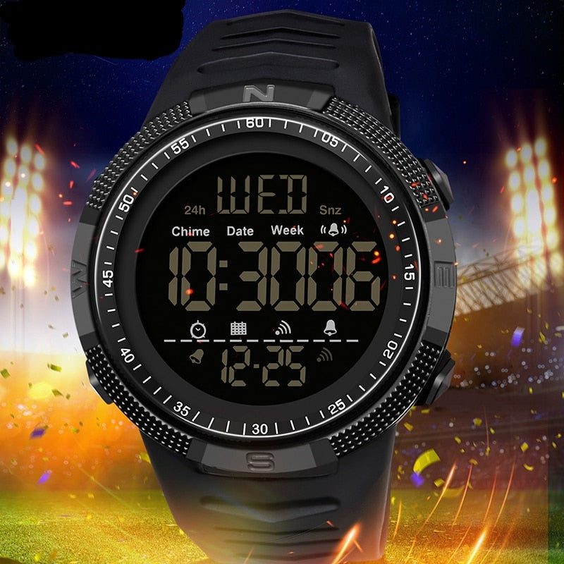 Digital Wristwatch Shockproof Countdown Watch Waterproof Hour Bracelet