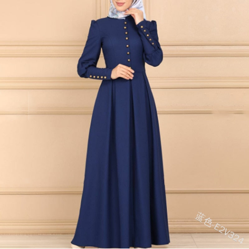 Adult Muslim Long Dress Abayas for Women Arabic Islamic Clothing