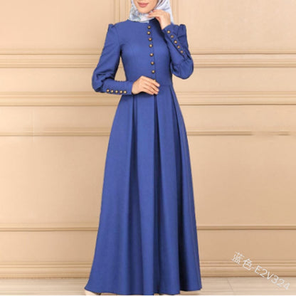 Adult Muslim Long Dress Abayas for Women Arabic Islamic Clothing