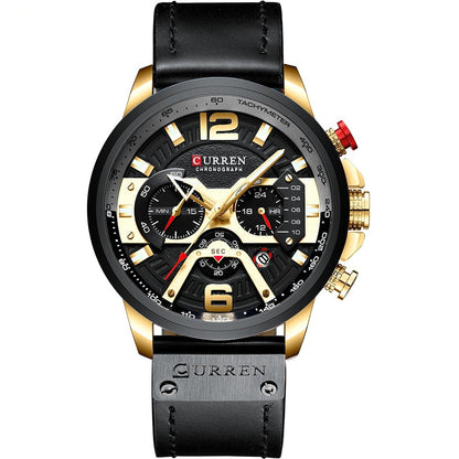 Luxury Watch For Men Quartz Chronograph Waterproof