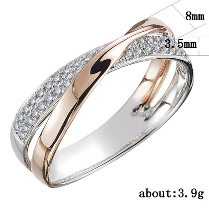 Trendy Jewelry Dazzling CZ Stone Large Modern Rings