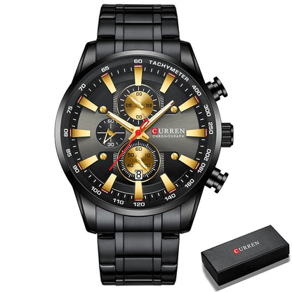 Men’s Watch Sport Waterproof Wrist Watches Chronograph Date