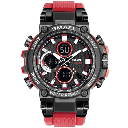 SMAEL 1803 Sport Watch Men Waterproof 5Bar Dual Time - Alicetheluxe