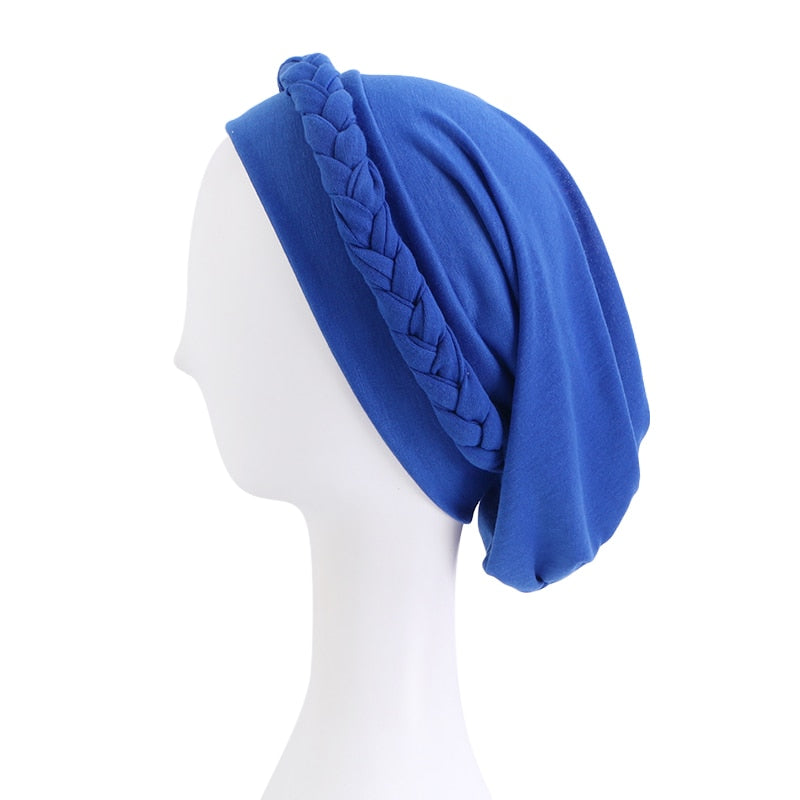 Muslim Braided Turban Headwrap For Women Bohemian style Headscarf