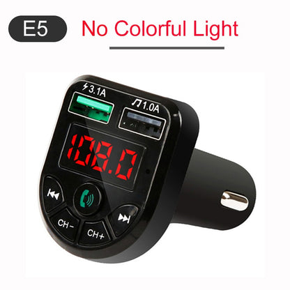 Ambient Light Bluetooth 5.0 FM Transmitter Car Fast Charge