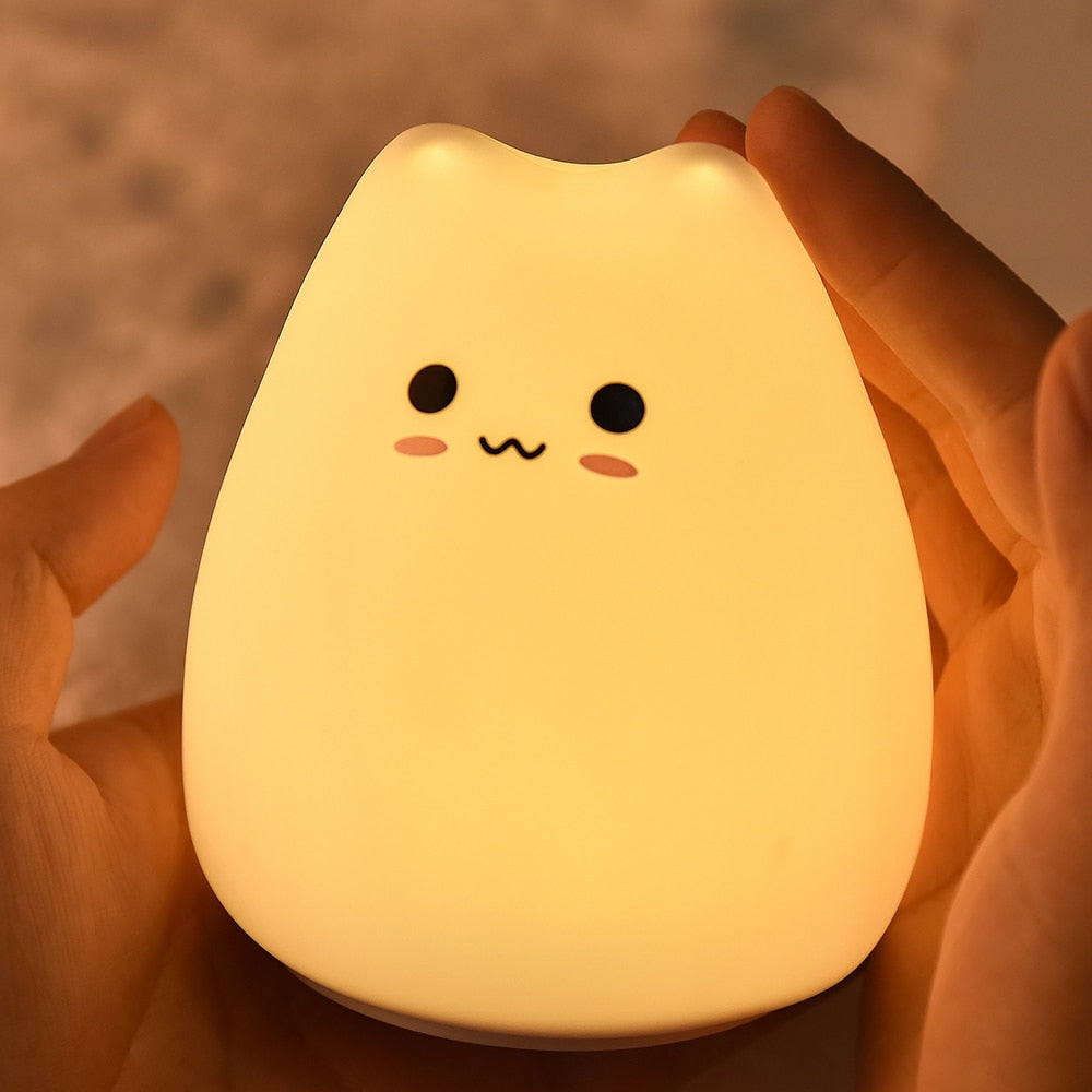 Cat Lamp Decoration Room LED Night Light For Baby Kids