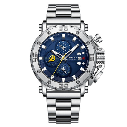 Luxury Big Dial Stainless Steel Waterproof Chronograph Wristwatches